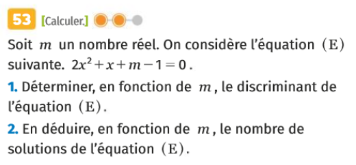 Exercice Second Degr Ex Exercices Racines D Un Polyn Me Du